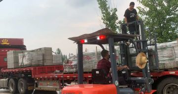 抚州 黄金麻冰裂纹，地铺石装车