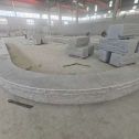 抚州 芝麻白异形坐凳，自然面光面弧形加工