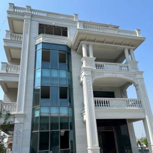 抚州 白麻花岗岩别墅外墙干挂效果展示