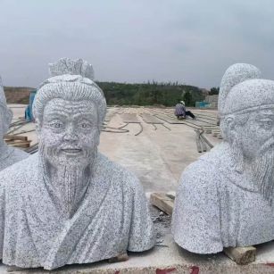 抚州 白麻花岗岩石材人物立体雕刻