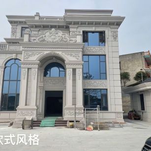 抚州 白麻花岗岩别墅外墙干挂