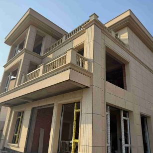 抚州 黄金麻花岗岩石材荔枝面外墙干挂效果展示