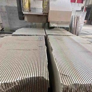 抚州 车间生产日常，黄金麻白麻花岗岩