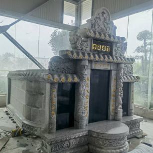 抚州 芝麻白墓碑效果展示图