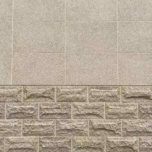 抚州 黄金麻自然面蘑菇石配荔枝面干挂