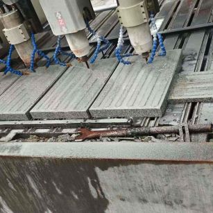 抚州 芝麻白花岗岩荔枝面盲道雕刻