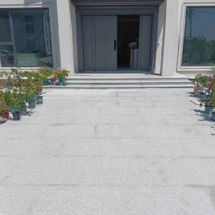 抚州 芝麻白花岗岩地铺石地面铺装