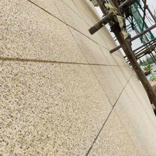 抚州 黄金麻花岗岩荔枝面外墙干挂石材效果示例