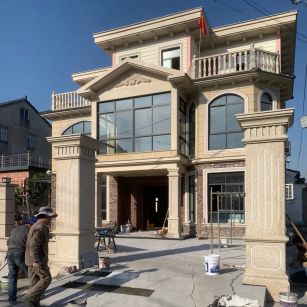 抚州 黄金麻花岗岩荔枝面别墅外墙干挂私家专属