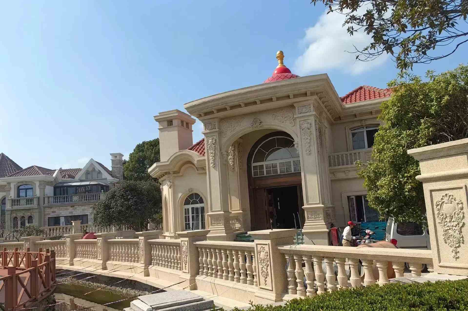 抚州 黄金麻花岗岩欧式别墅