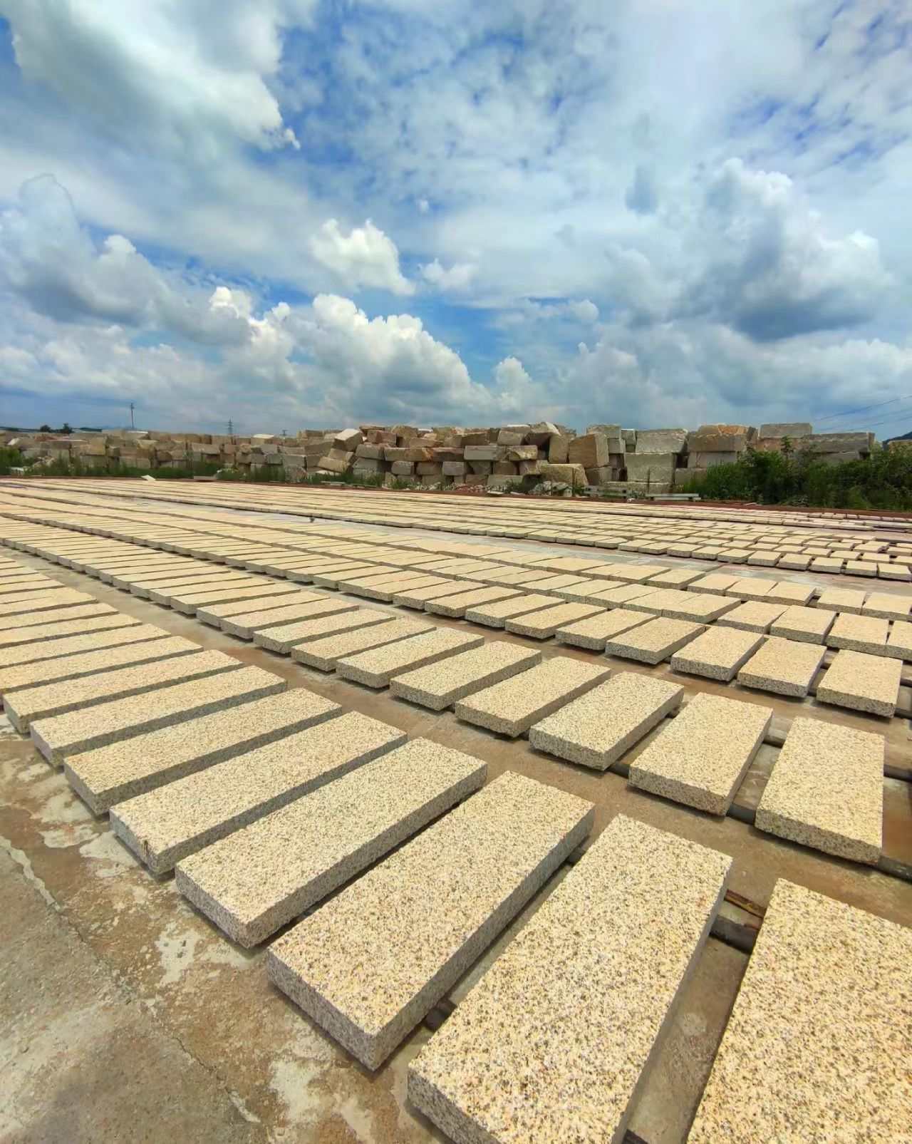 抚州 黄金麻花岗岩荔枝面地铺石防护中