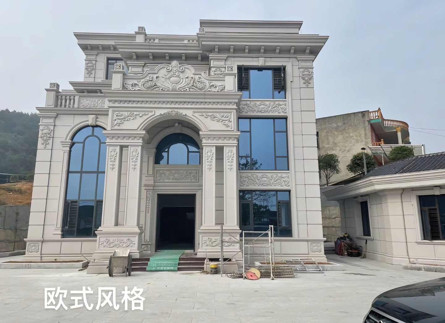 抚州 白麻花岗岩别墅外墙干挂