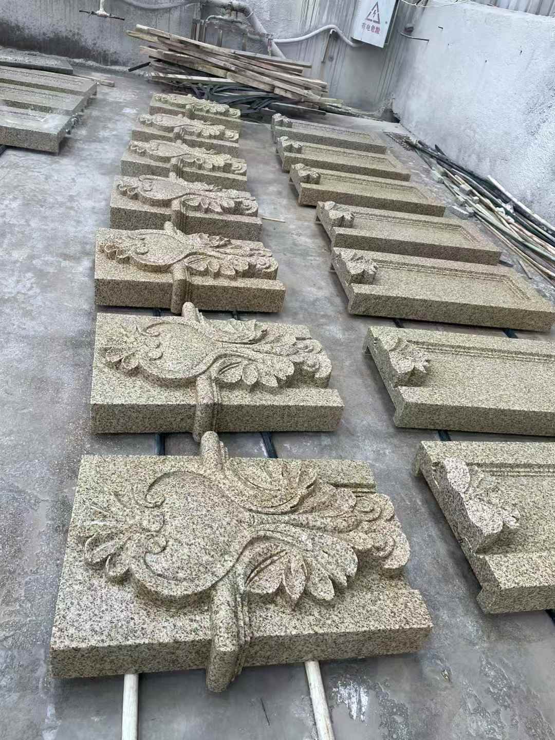 抚州 黄金麻花岗岩别墅外墙雕刻板