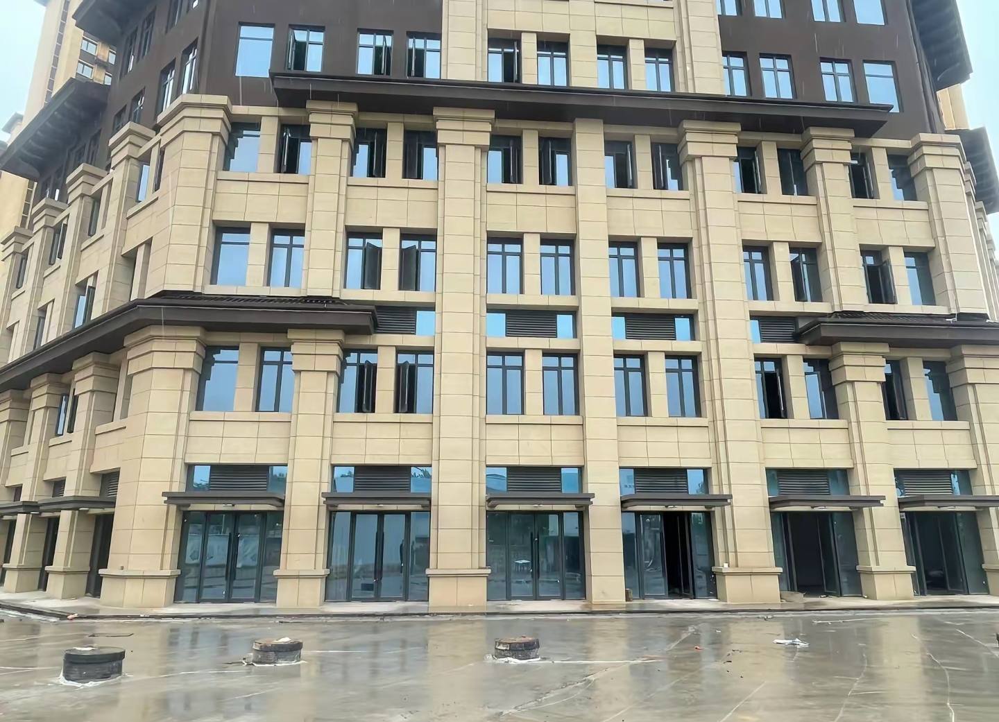 抚州 黄金麻花岗岩荔枝面小区外墙干挂