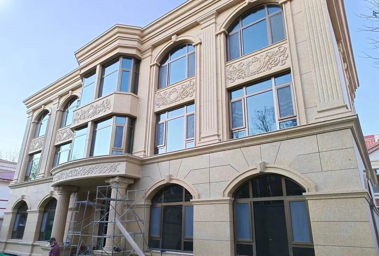 抚州 黄金麻花岗岩别墅外墙干挂