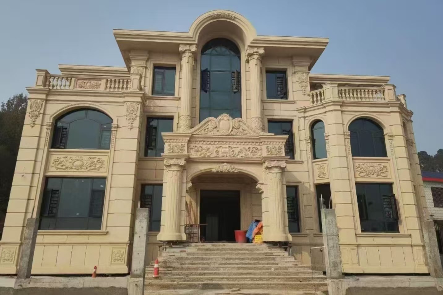 抚州 黄金麻花岗岩别墅外墙干挂