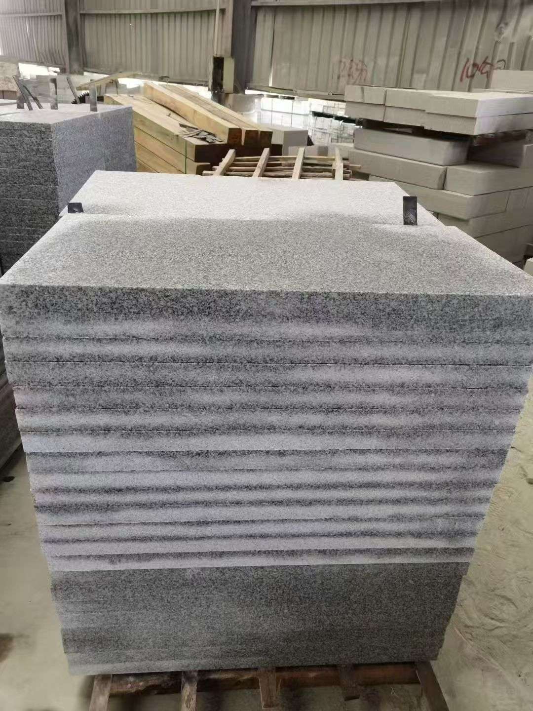 抚州 芝麻白5公分火烧地铺成品，900*400，规格可定制