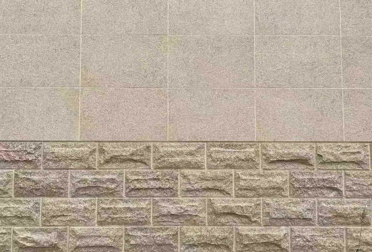 抚州 黄金麻自然面蘑菇石配荔枝面干挂