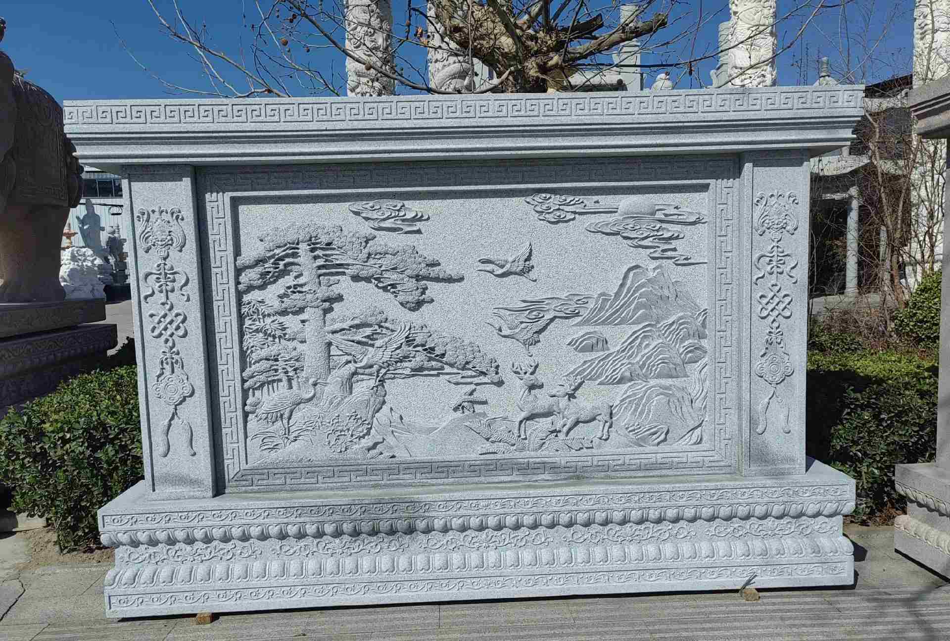 抚州 芝麻白大型照壁，屏风，影壁