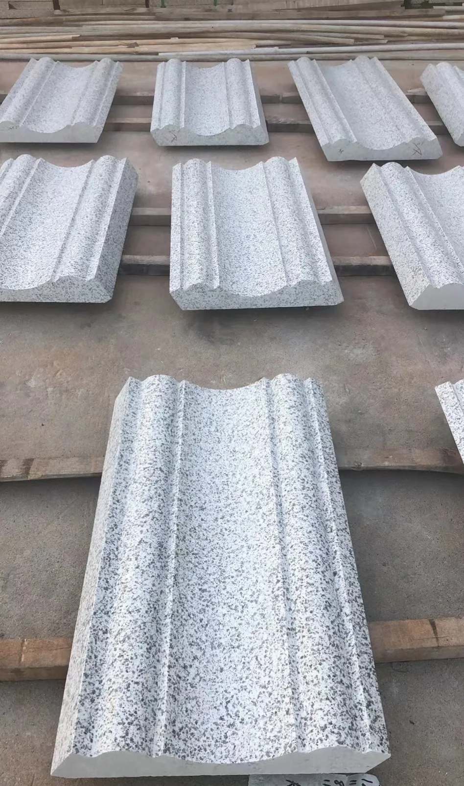 抚州 白麻花岗岩光面别墅线条