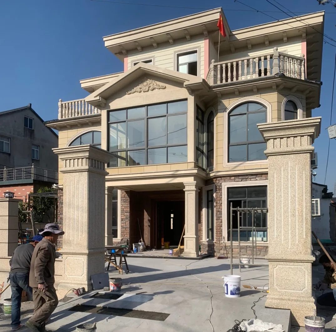 抚州 黄金麻花岗岩荔枝面别墅外墙干挂私家专属