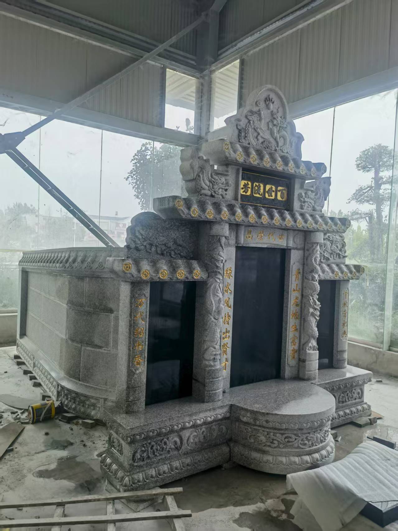 抚州 芝麻白墓碑效果展示图